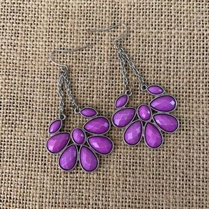Purple earrings